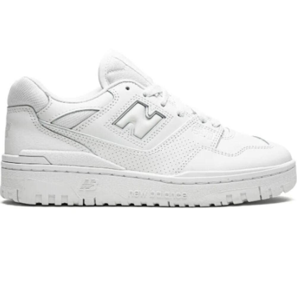 New Balance Unisex White Rubber Outsole 550 Triple Sneakers Size 11.5